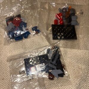 LEGO Minifigure Pack with Red and Blue Elements